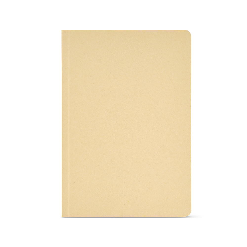 Carnet fibres de bambou A5 personnalisé Cervantes Marron clair